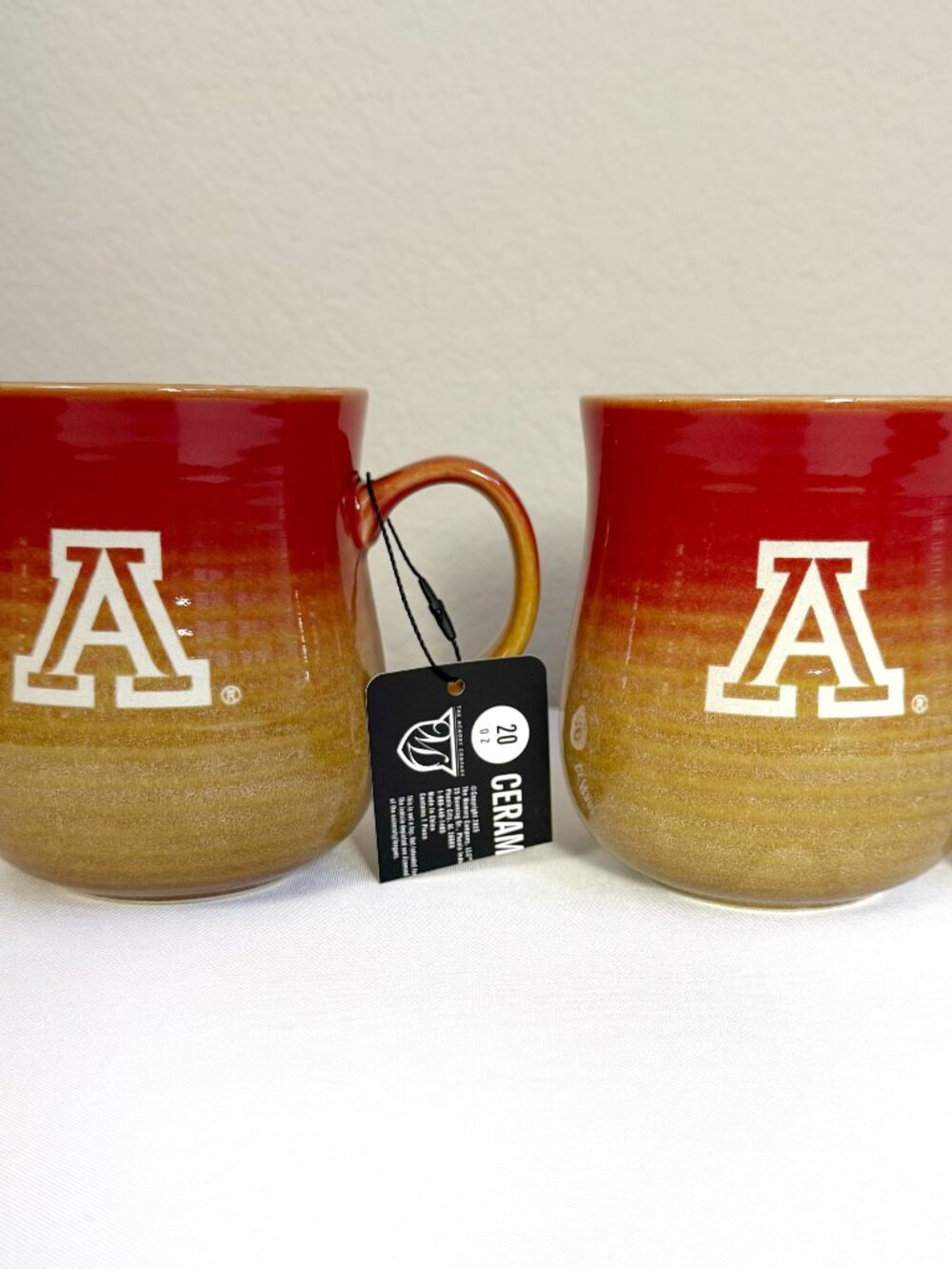 University of Arizona Wildcats Ceramic 20 Oz Set of 2 Coffee Mugs